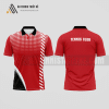 Mẫu áo tennis nam câu lạc bộ Nam Trà My màu đỏ thiết kế nổi bật ATNTK666