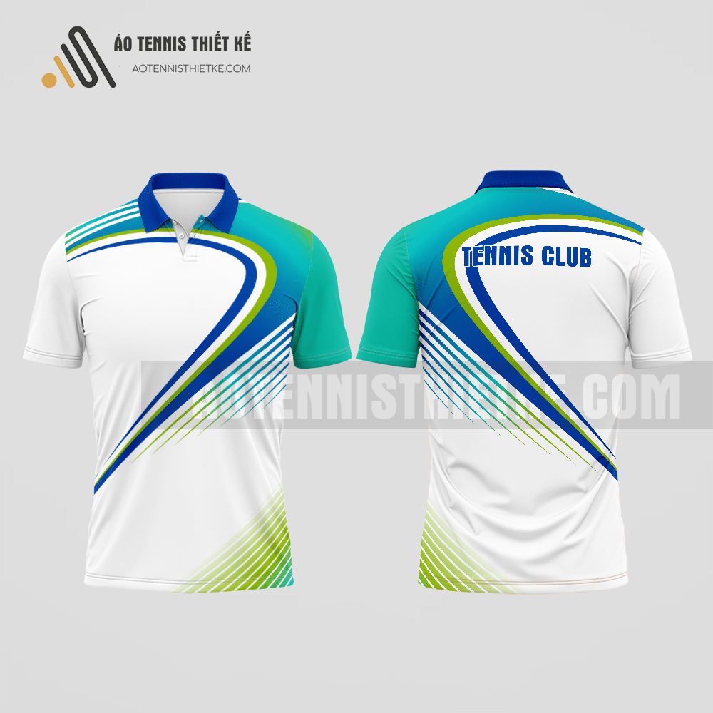 Mẫu áo tennis nam câu lạc bộ Ninh Kiều màu xanh dương thiết kế hiện đại ATNTK696