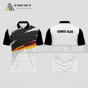 Mẫu áo tennis nam câu lạc bộ Quan Hóa màu đen thiết kế đa dạng ATNTK741