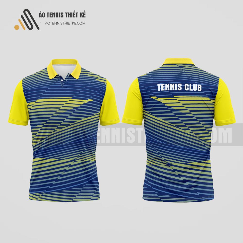 Mẫu áo tennis nam câu lạc bộ Tam Bình màu tím than thiết kế chất lượng ATNTK786