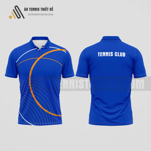 Mẫu áo tennis nam câu lạc bộ Ứng Hòa màu xanh dương thiết kế chính hãng ATNTK906