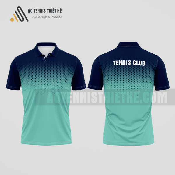 Mẫu áo tennis nam câu lạc bộ Vị Xuyên màu xanh ngọc thiết kế đa chức năng ATNTK921