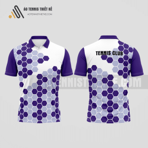 Mẫu áo tennis nam câu lạc bộ Vĩnh Yên màu tím thiết kế độc ATNTK936