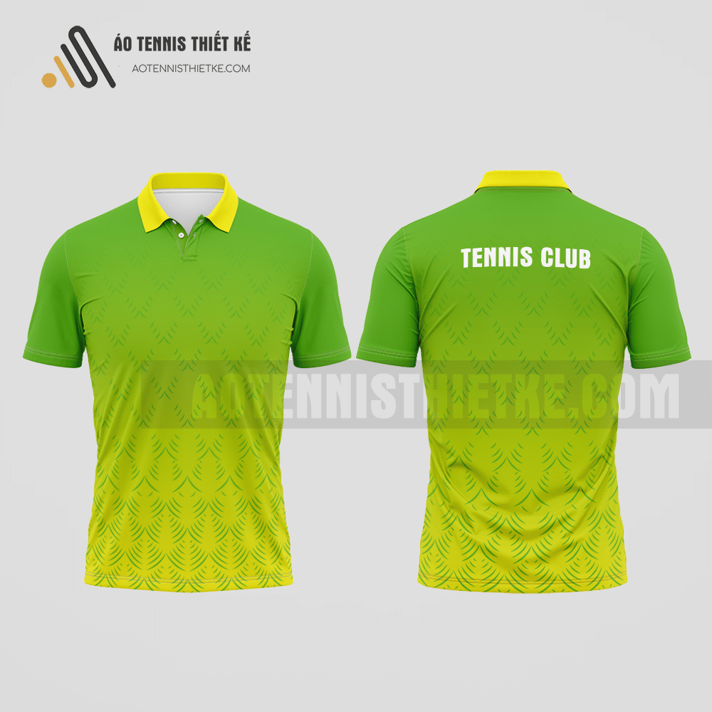 Mẫu áo thi đấu quần vợt câu lạc bộ Hiệp Đức màu xanh lá thiết kế giá rẻ ATNTK518