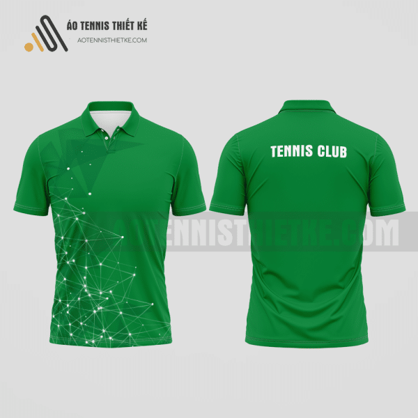 Mẫu áo thi đấu quần vợt câu lạc bộ Hoàng Sa màu xanh lá thiết kế nữ ATNTK533