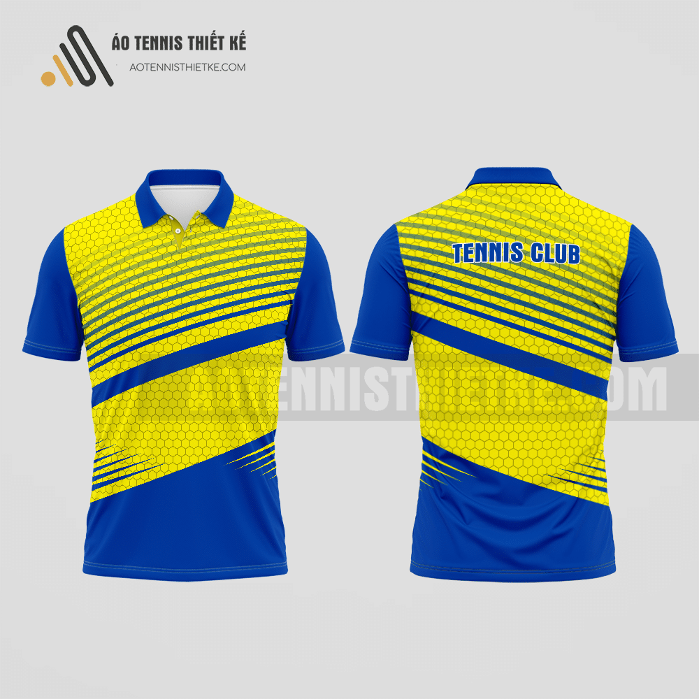 Mẫu áo thi đấu quần vợt câu lạc bộ Lai Vung màu vàng thiết kế uy tín ATNTK593