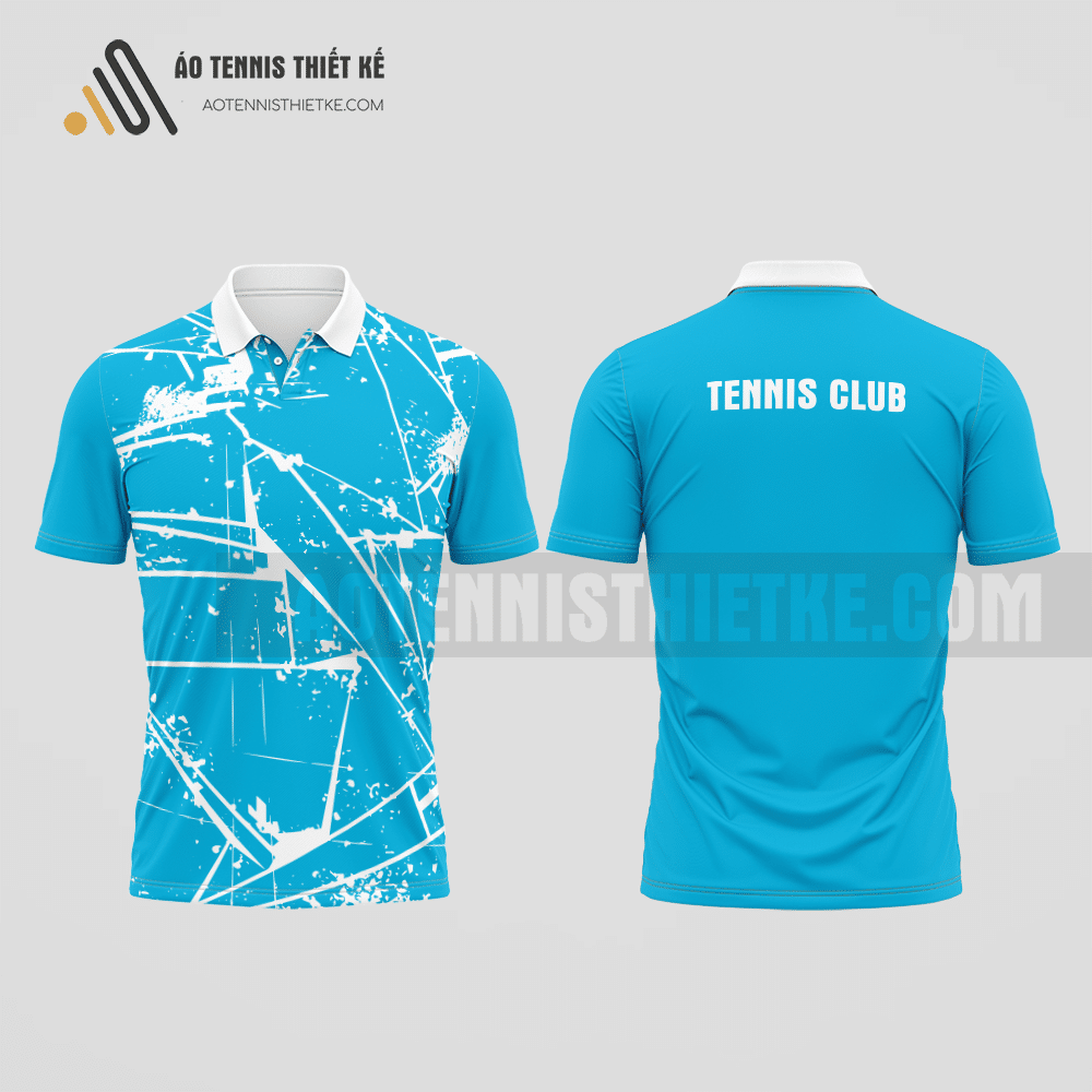 Mẫu áo thi đấu quần vợt câu lạc bộ Lương Tài màu xanh da trời thiết kế giá rẻ ATNTK623