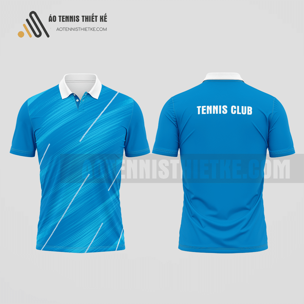 Mẫu áo thi đấu quần vợt câu lạc bộ Móng Cái màu da trời thiết kế tiết kiệm ATNTK640