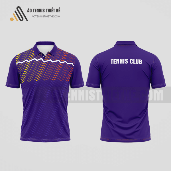 Mẫu áo thi đấu quần vợt câu lạc bộ Phú Vang màu tím thiết kế nữ ATNTK730