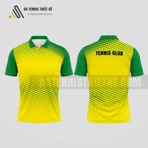 Mẫu áo thi đấu quần vợt câu lạc bộ Thới Bình màu vàng thiết kế tiện ích ATNTK850