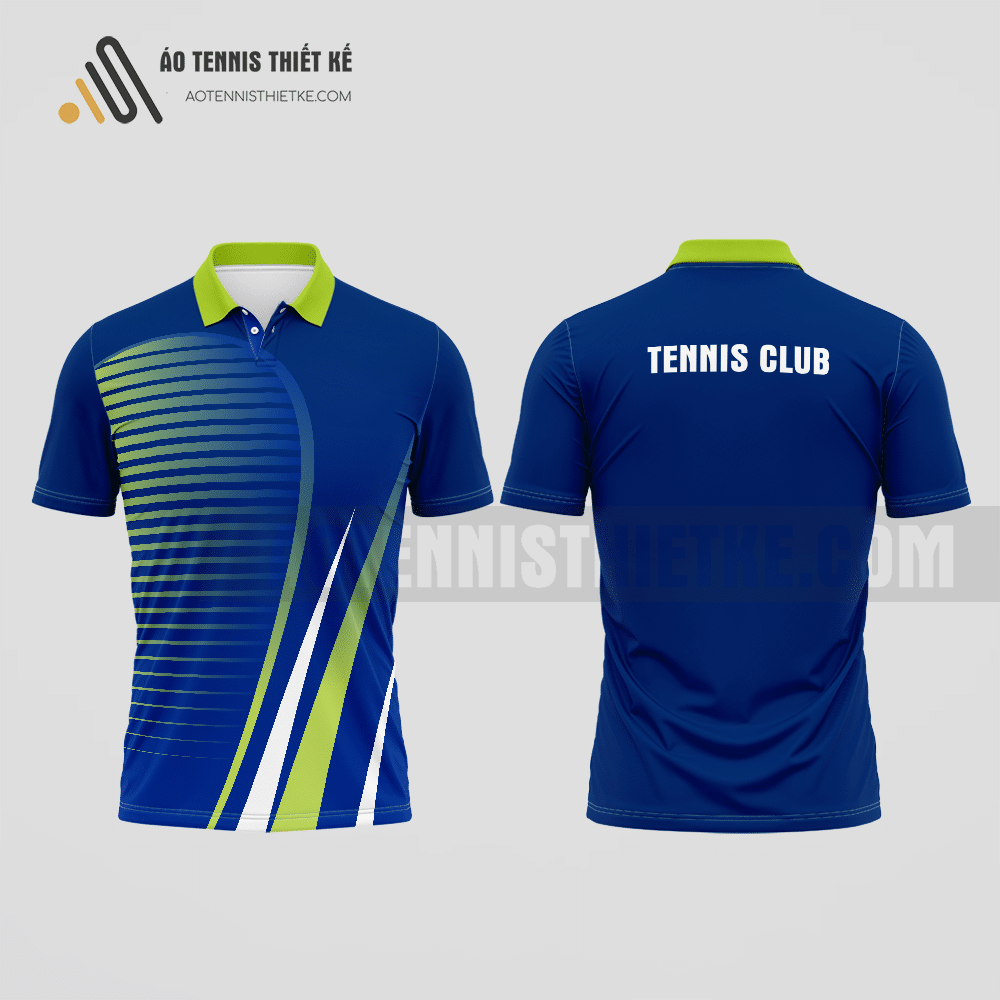 Mẫu áo thi đấu quần vợt câu lạc bộ Văn Chấn màu tím than thiết kế sáng tạo ATNTK910