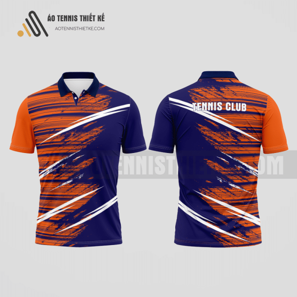 Mẫu áo thi đấu quần vợt câu lạc bộ xuân Phú màu cam thiết kế tiết kiệm ATNTK805