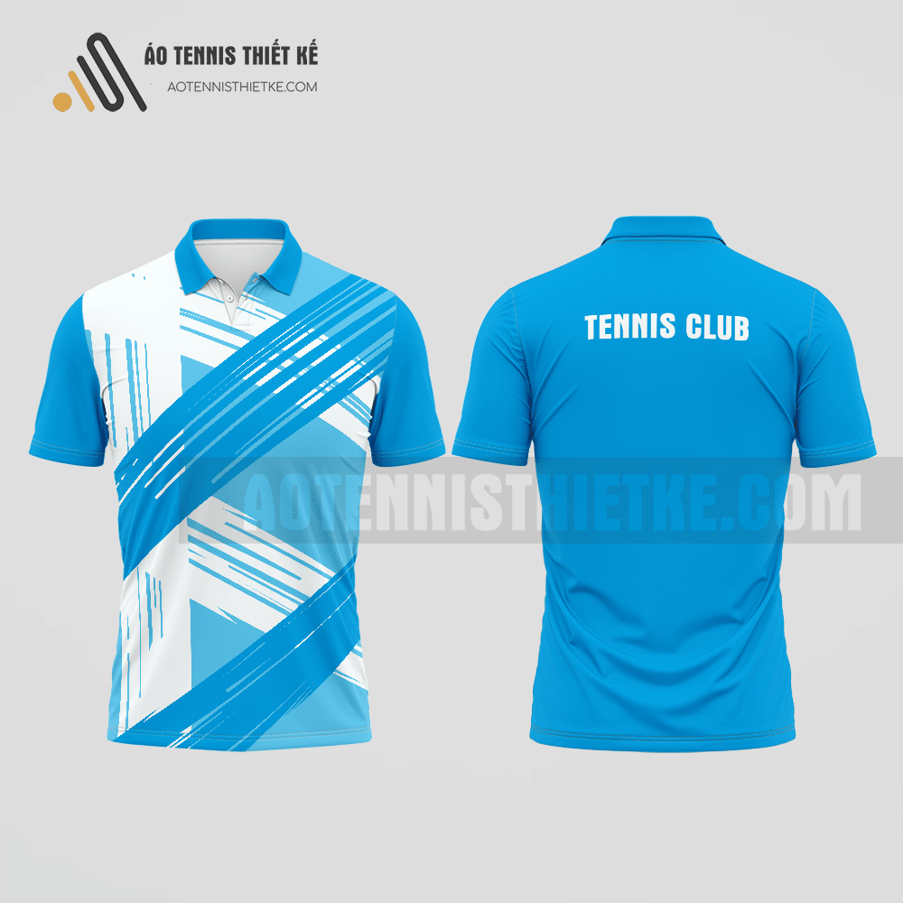 Mẫu áo thun tennis câu lạc bộ Hải Hà màu xanh da trời thiết kế chính hãng ATNTK510