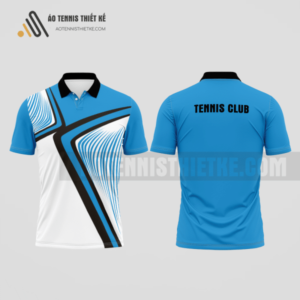 Mẫu áo thun tennis câu lạc bộ Hồng Dân màu xanh da trời thiết kế đẳng cấp ATNTK540