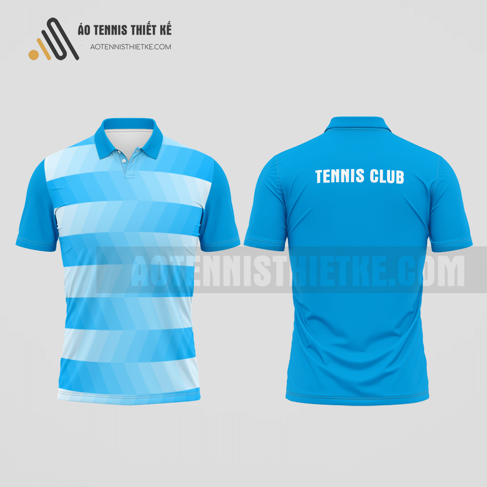 Mẫu áo thun tennis câu lạc bộ Ia H'Drai màu xanh da trời thiết kế đẹp ATNTK555