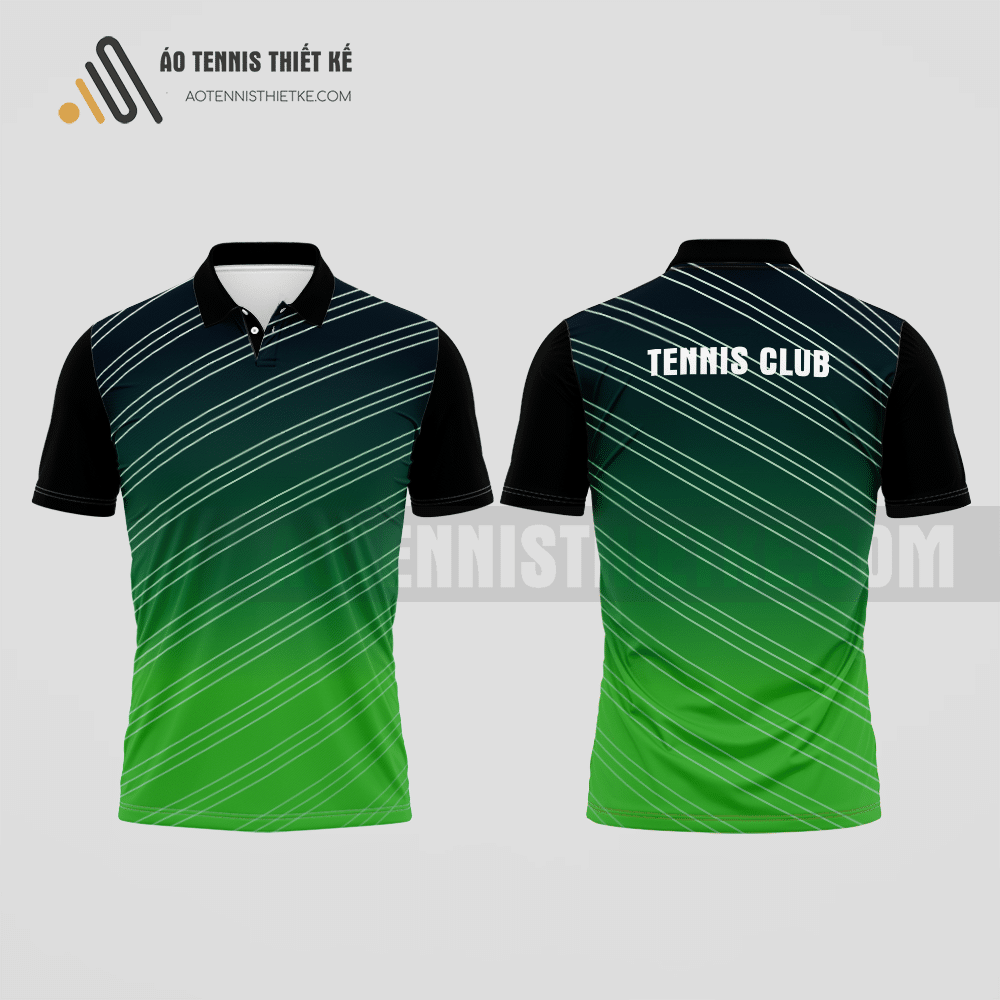 Mẫu áo thun tennis câu lạc bộ Kim Động màu xanh lá thiết kế sáng tạo ATNTK570