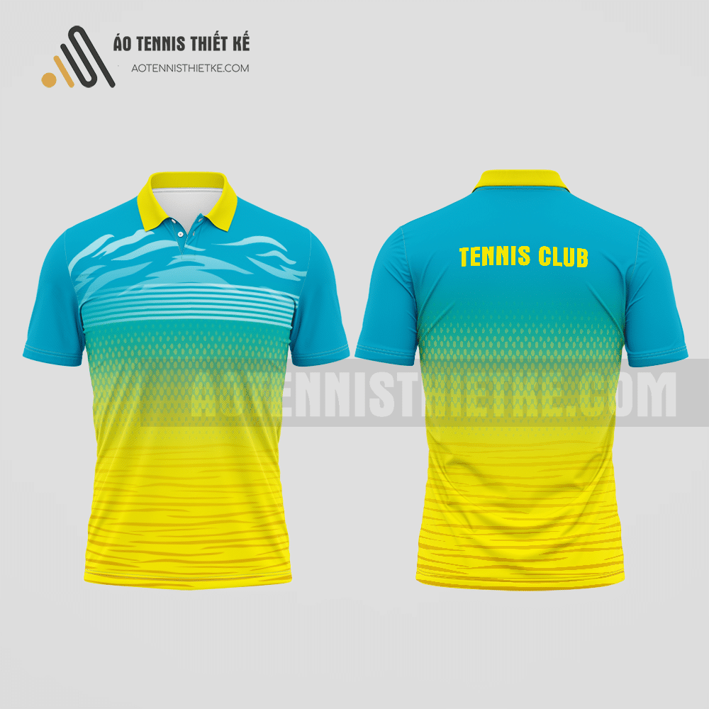 Mẫu áo thun tennis câu lạc bộ Kỳ Anh màu vàng thiết kế tiêu chuẩn ATNTK585