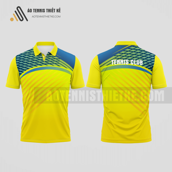 Mẫu áo thun tennis câu lạc bộ Nghĩa Hành màu vàng thiết kế cá nhân ATNTK677