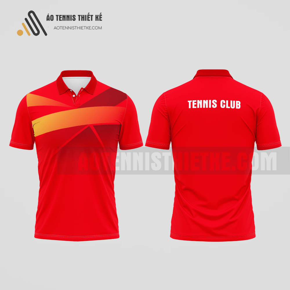 Mẫu áo thun tennis câu lạc bộ Phong Điền màu đỏ thiết kế linh hoạt ATNTK707
