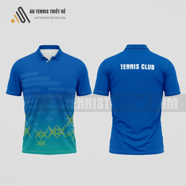 Mẫu áo thun tennis câu lạc bộ Thanh Chương màu xanh dương thiết kế độc đáo ATNTK977