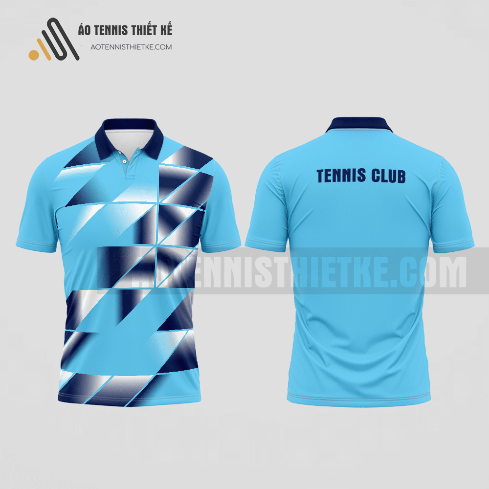 Mẫu áo thun tennis câu lạc bộ Thanh Thủy màu da trời thiết kế cá nhân ATNTK842