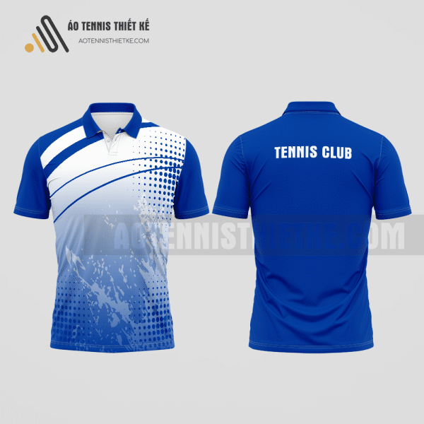 Mẫu áo thun tennis câu lạc bộ Văn Quan màu xanh biển thiết kế phong cách ATNTK917