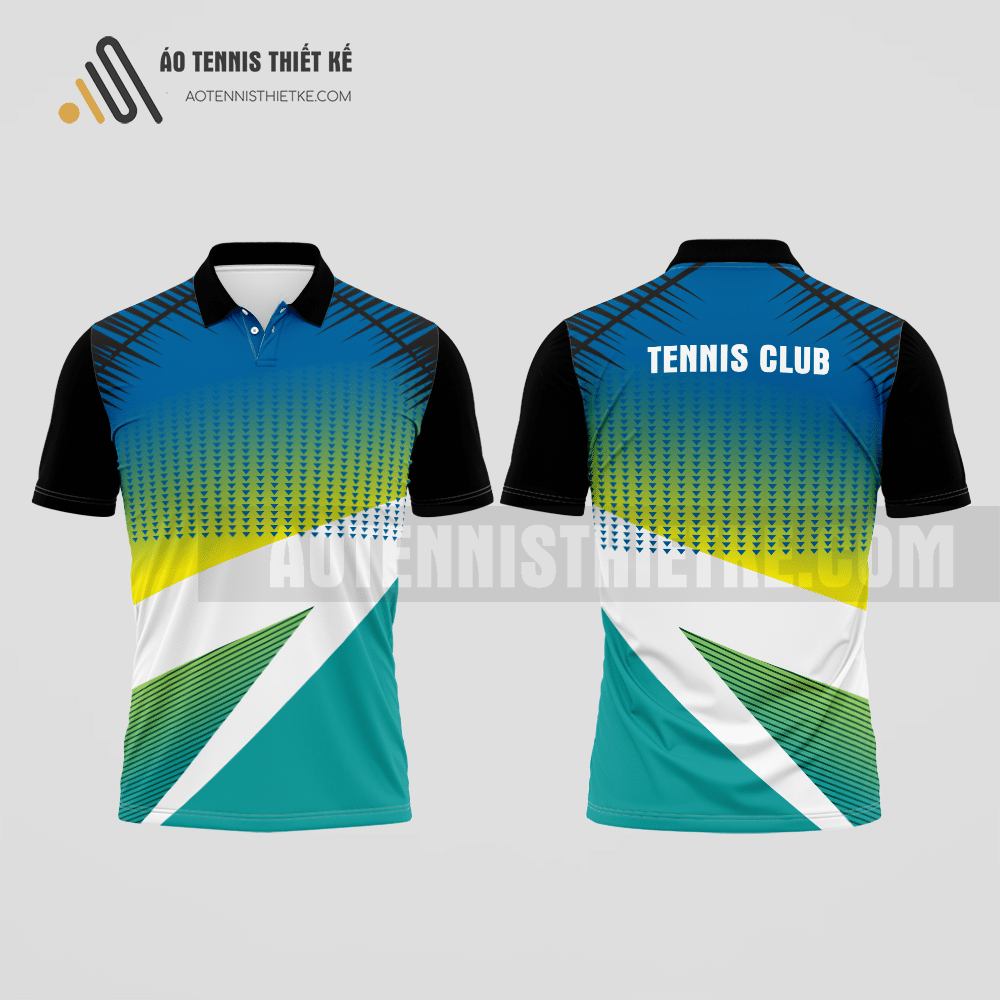 Mẫu áo thun tennis câu lạc bộ Xuyên Mộc màu xanh ngọc thiết kế sang trọng ATNTK947