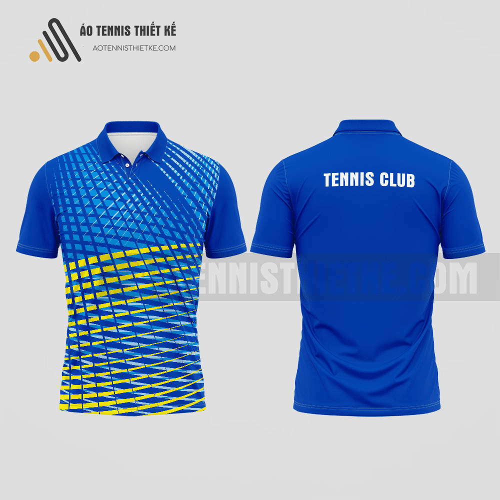 Mẫu áo thun tennis câu lạc bộ Yên Thành màu xanh biển thiết kế linh hoạt ATNTK962