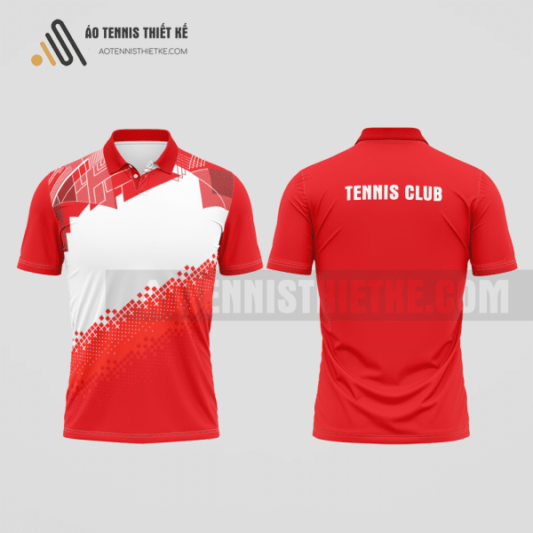 Mẫu đồng phục tennis câu lạc bộ Hoài Ân màu đỏ tự thiết kế ATNTK526