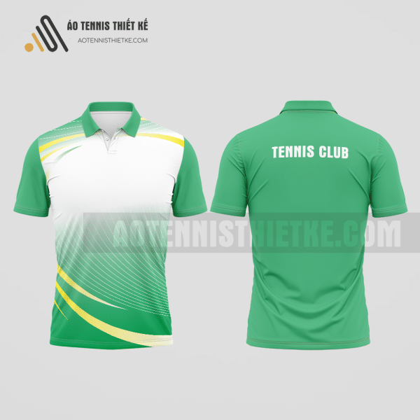 Mẫu đồng phục tennis câu lạc bộ Kim Sơn màu xanh ngọc thiết kế hiện đại ATNTK571
