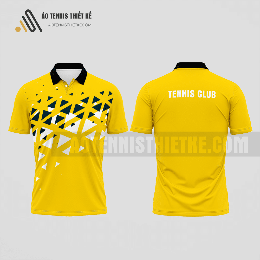 Mẫu đồng phục tennis câu lạc bộ Mai Châu màu vàng thiết kế chính hãng ATNTK627