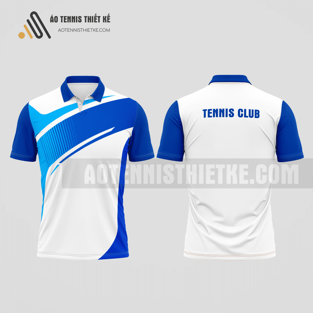 Mẫu đồng phục tennis câu lạc bộ Mường Khương màu xanh dương thiết kế thời trang ATNTK644