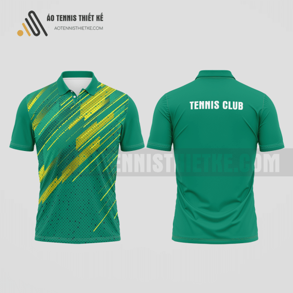 Mẫu đồng phục tennis câu lạc bộ Sông Lô màu xanh ngọc thiết kế lạ ATNTK783