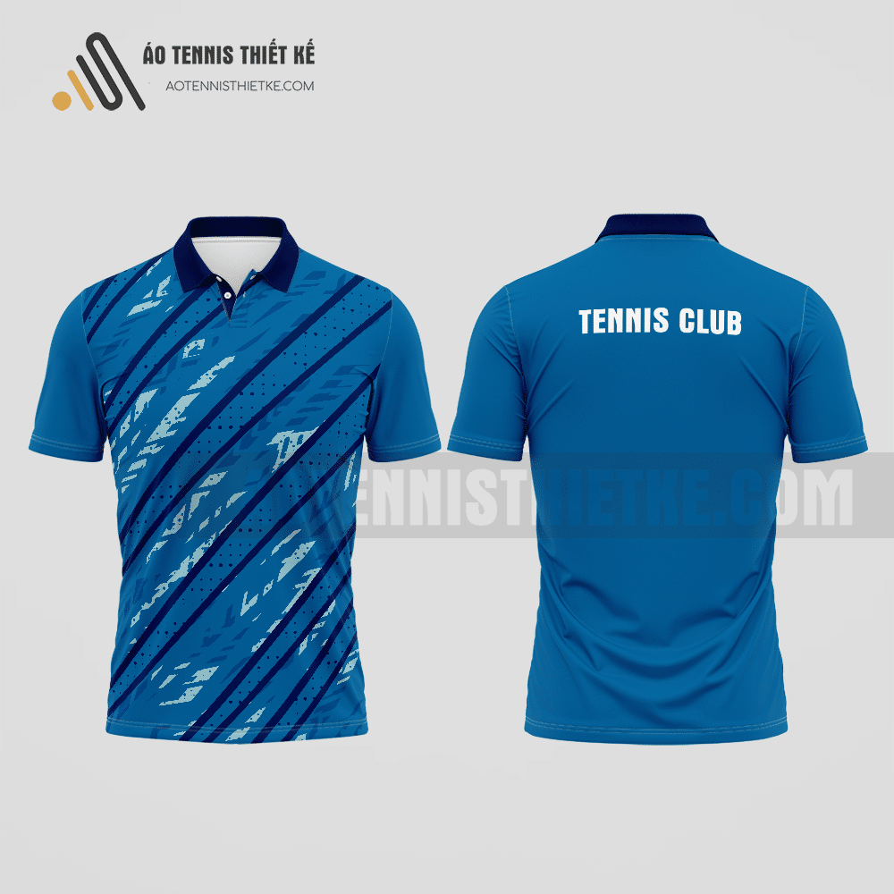Mẫu đồng phục tennis câu lạc bộ Xín Mần màu tím than thiết kế nam ATNTK944