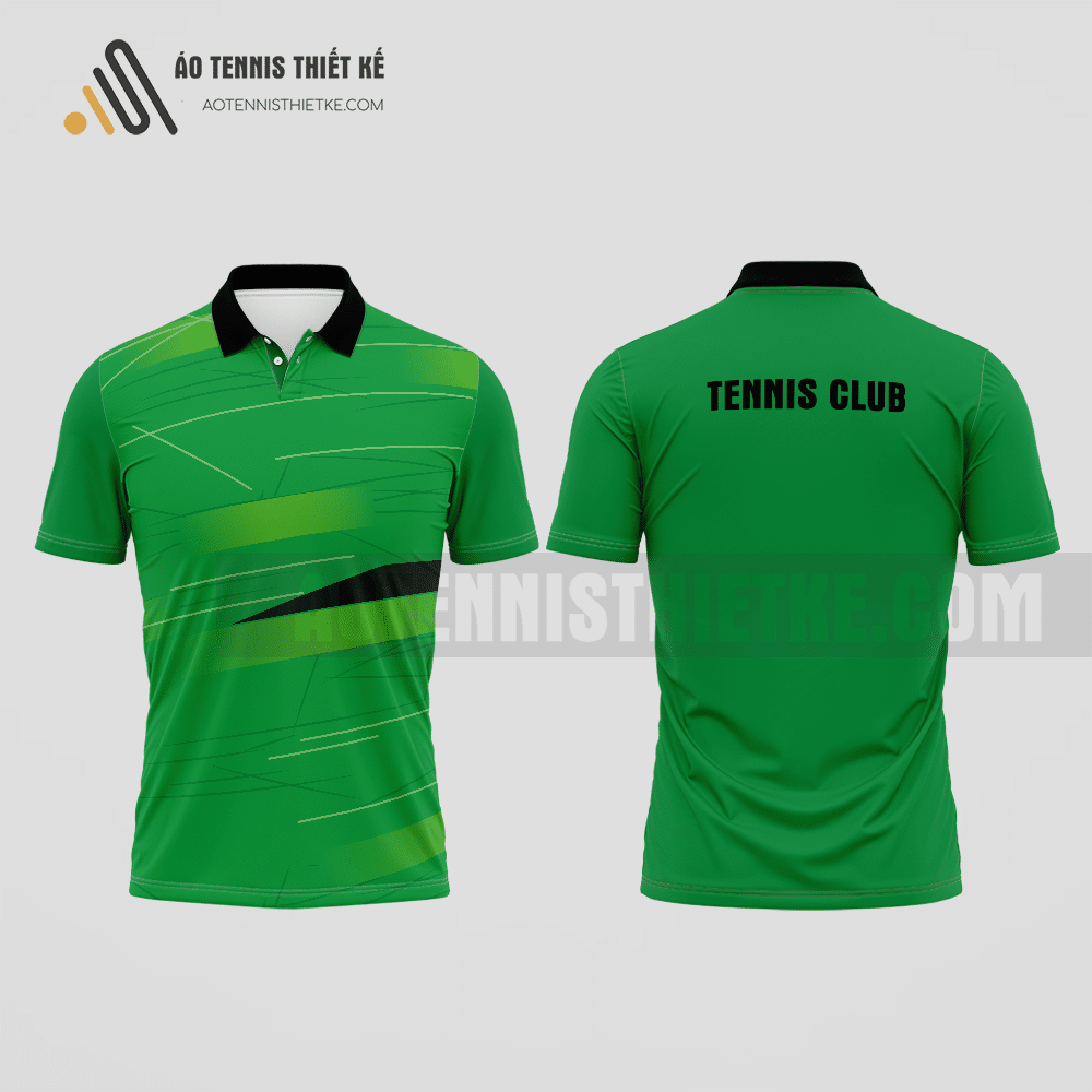 Mẫu quần áo đánh tennis câu lạc bộ Hàm Yên màu xanh lá thiết kế chất lượng ATNTK516