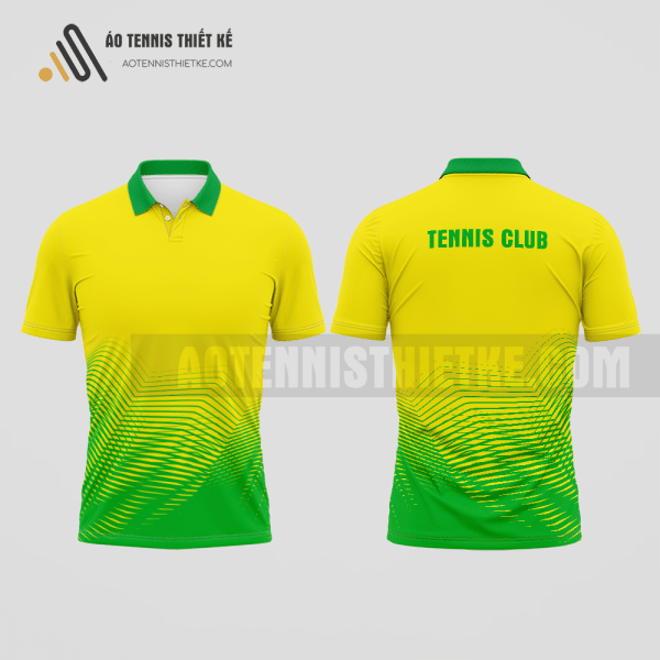 Mẫu quần áo đánh tennis câu lạc bộ Hoàng Mai màu vàng thiết kế tốt nhất ATNTK531