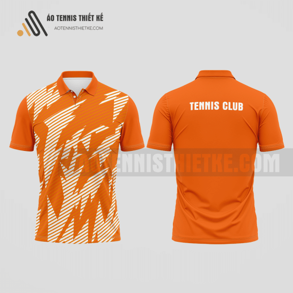 Mẫu quần áo đánh tennis câu lạc bộ Hưng Nguyên màu da cam thiết kế hiệu quả ATNTK546