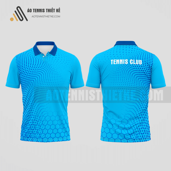 Mẫu quần áo đánh tennis câu lạc bộ Ngọc Lặc màu da da trời tự thiết kế ATNTK683