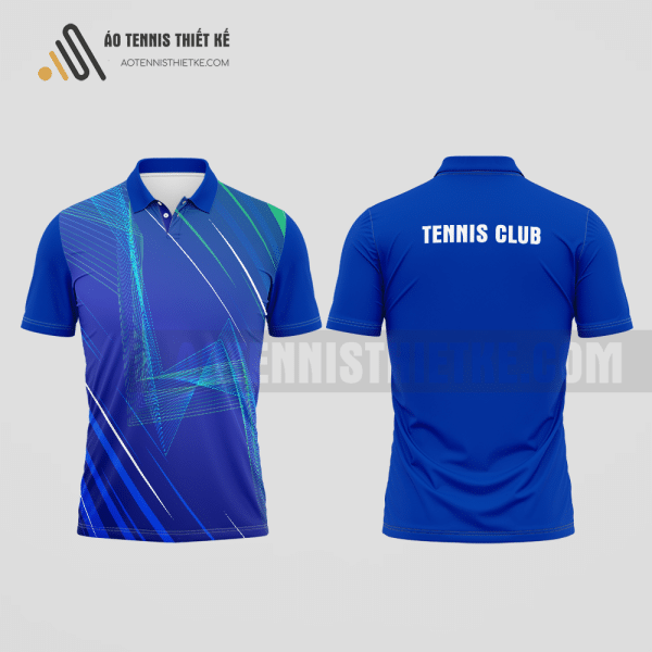 Mẫu quần áo đánh tennis câu lạc bộ Phú Thiện màu xanh dương thiết kế tốt nhất ATNTK728