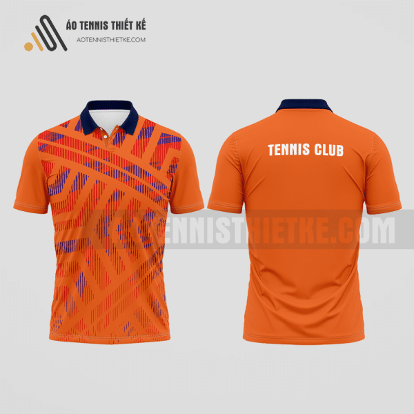 Mẫu quần áo tennis câu lạc bộ Hàm Thuận Nam màu da cam thiết kế cao cấp ATNTK515