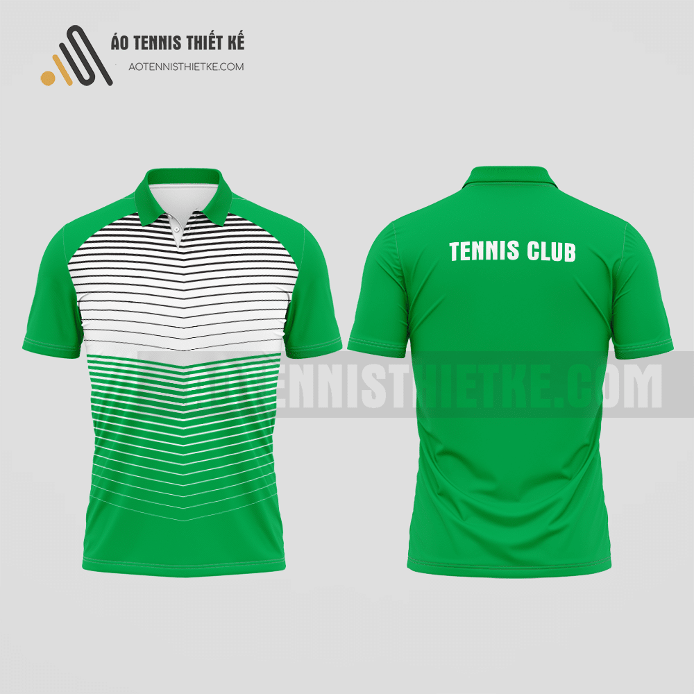 Mẫu quần áo tennis câu lạc bộ Mộ Đức màu xanh lá thiết kế đa dạng ATNTK637