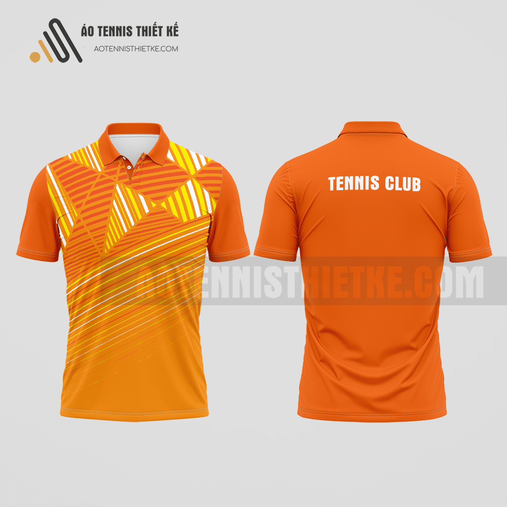 Mẫu quần áo tennis câu lạc bộ Ngọc Hồi màu cam thiết kế lạ ATNTK682