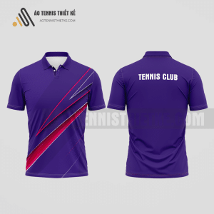 Mẫu quần áo tennis câu lạc bộ Sơn Dương màu tím thiết kế hiệu quả ATNTK772