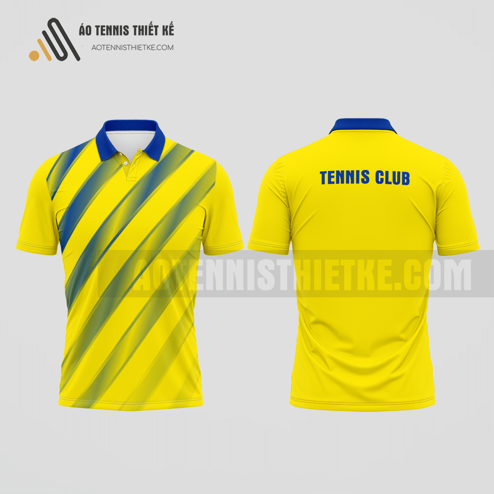 Mẫu quần áo tennis câu lạc bộ Tân Kỳ màu vàng thiết kế đa dạng ATNTK802