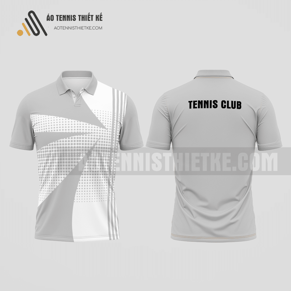 Mẫu quần áo tennis câu lạc bộ Thiệu Hóa màu xám thiết kế hiện đại ATNTK847