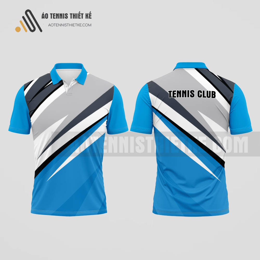 Mẫu trang phục thi đấu tennis câu lạc bộ Hải Dương màu xanh da trời thiết kế nữ ATNTK509