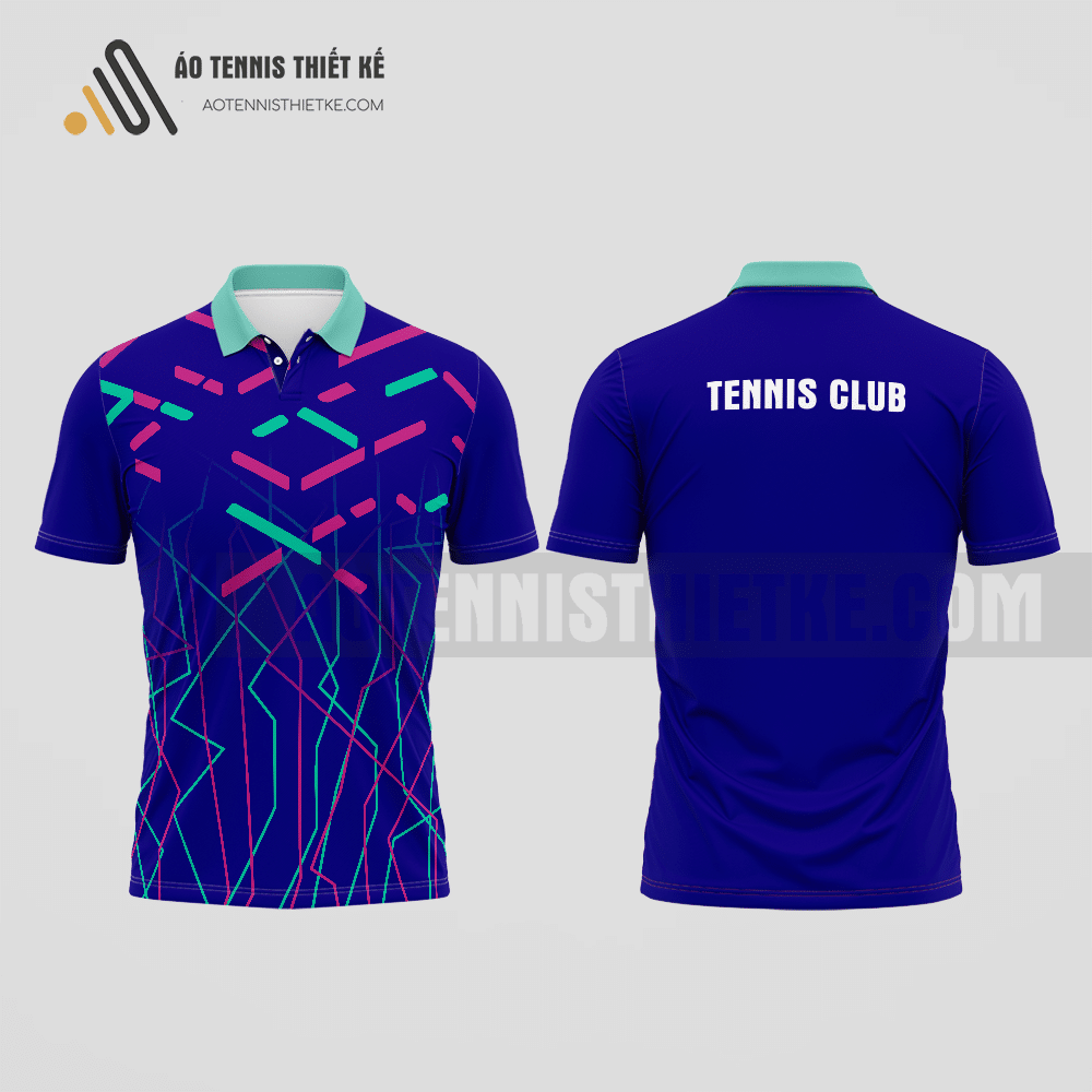 Mẫu trang phục thi đấu tennis câu lạc bộ Ia Grai màu lam sẫm thiết kế xu hướng ATNTK554