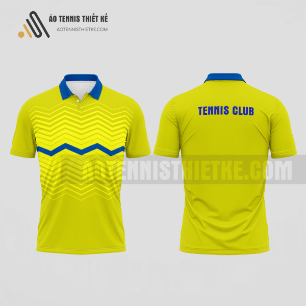 Mẫu trang phục thi đấu tennis câu lạc bộ Krông Pắc màu vàng thiết kế cá nhân ATNTK584