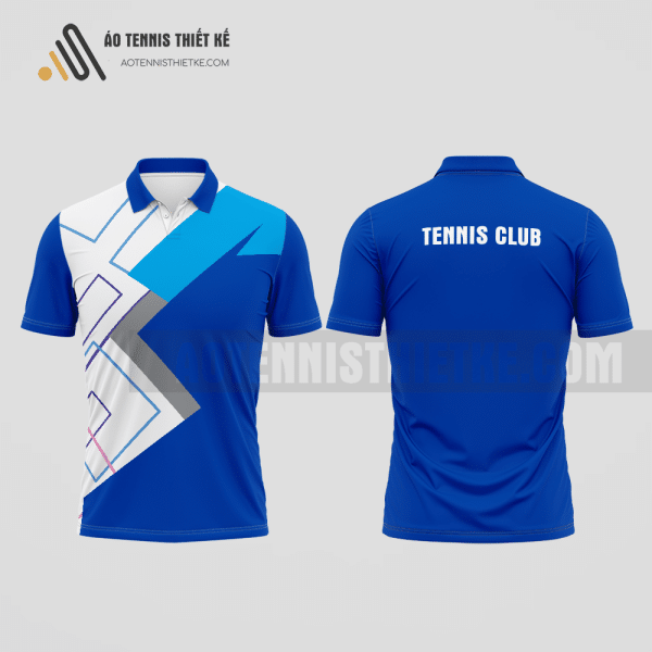 Mẫu trang phục thi đấu tennis câu lạc bộ Lạng Giang màu xanh dương thiết kế sang trọng ATNTK599