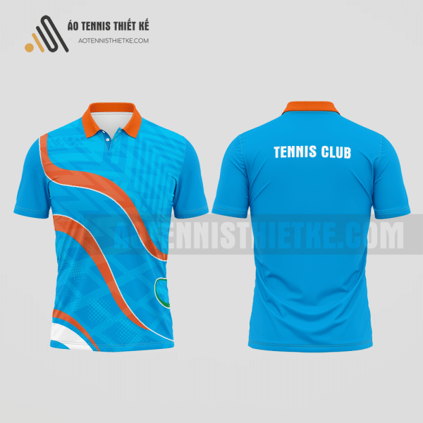Mẫu trang phục thi đấu tennis câu lạc bộ Phước Long màu xanh da trời thiết kế hiện đại ATNTK736